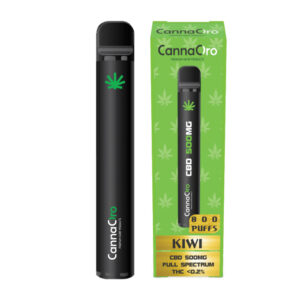CannaOro Ηλεκτρονικό τσιγάρο μιας χρήσης 500mg CBD Kiwi