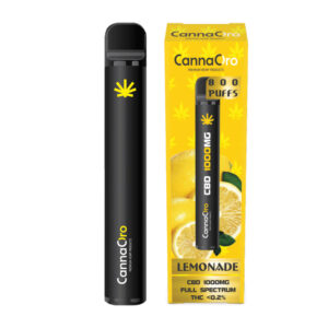 CannaOro Ηλεκτρονικό τσιγάρο μιας χρήσης 1000mg CBD Lemonade